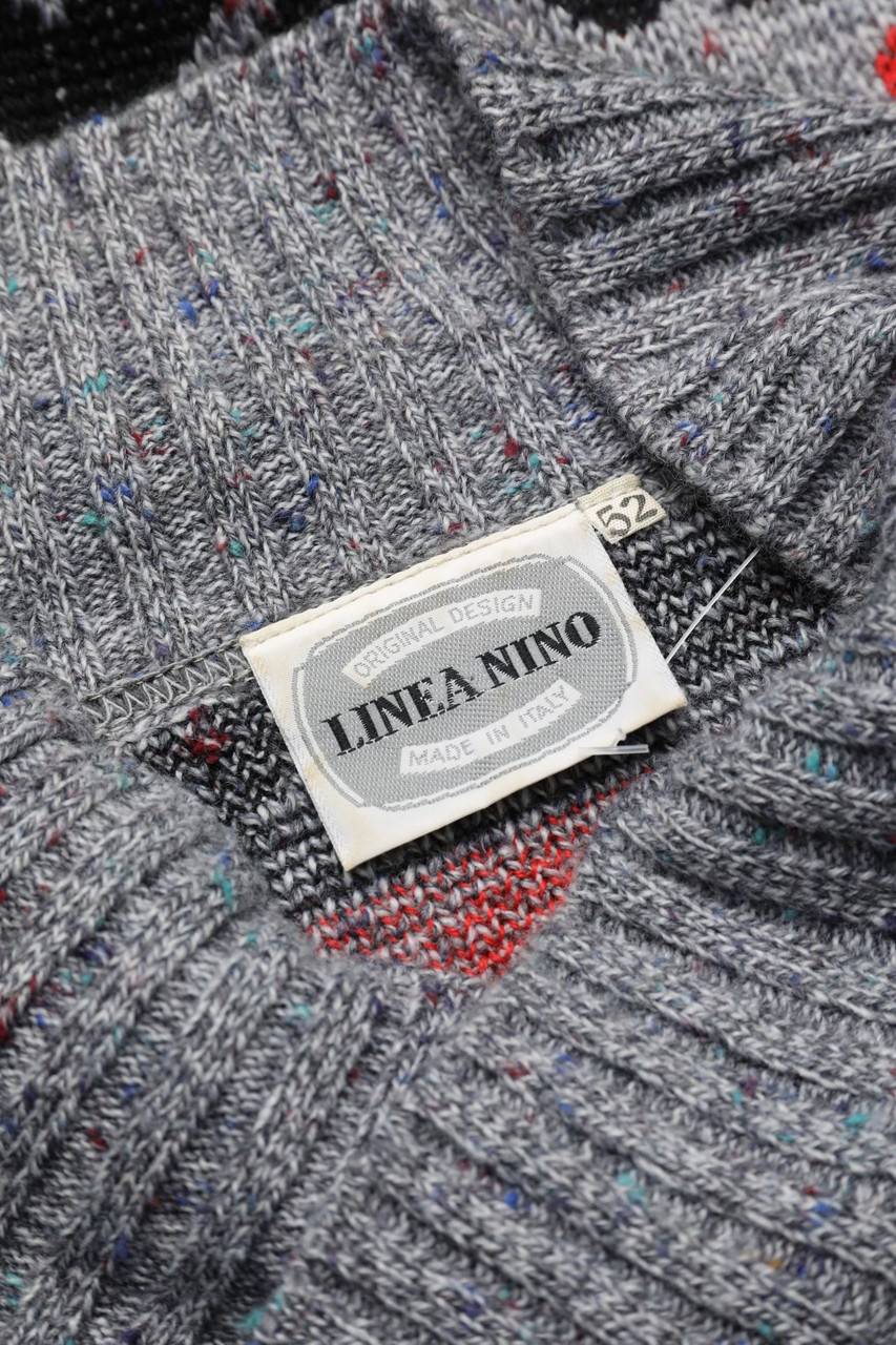 Carou VINTAGE Pullover Mit Muster Aus Woll-Mix