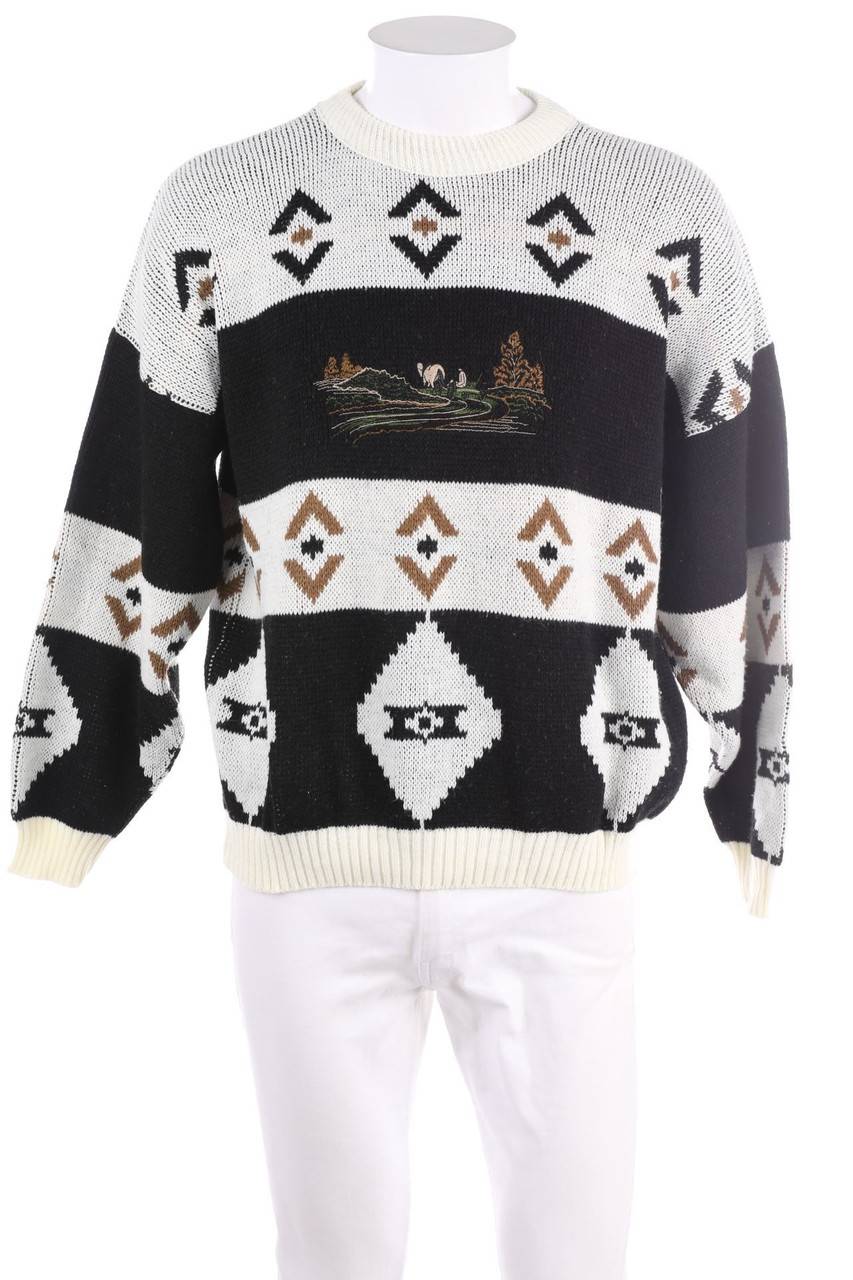 Carou VINTAGE Pullover mit Stickereien