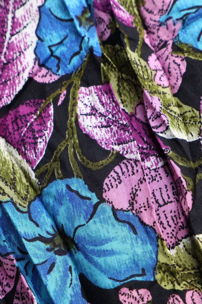 Carou VINTAGE Rock Mit Blumen-Print