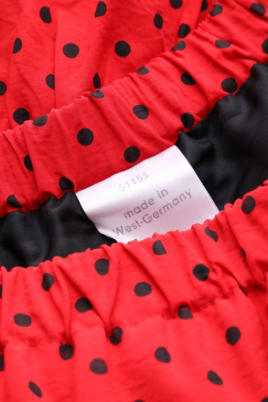 Carou VINTAGE Rock Mit Polka Dots Mit Volants