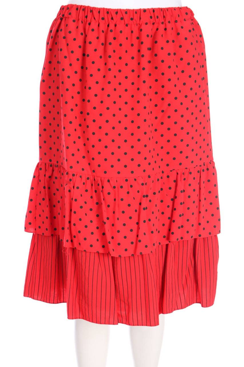 Carou VINTAGE Rock mit Polka Dots mit Volants