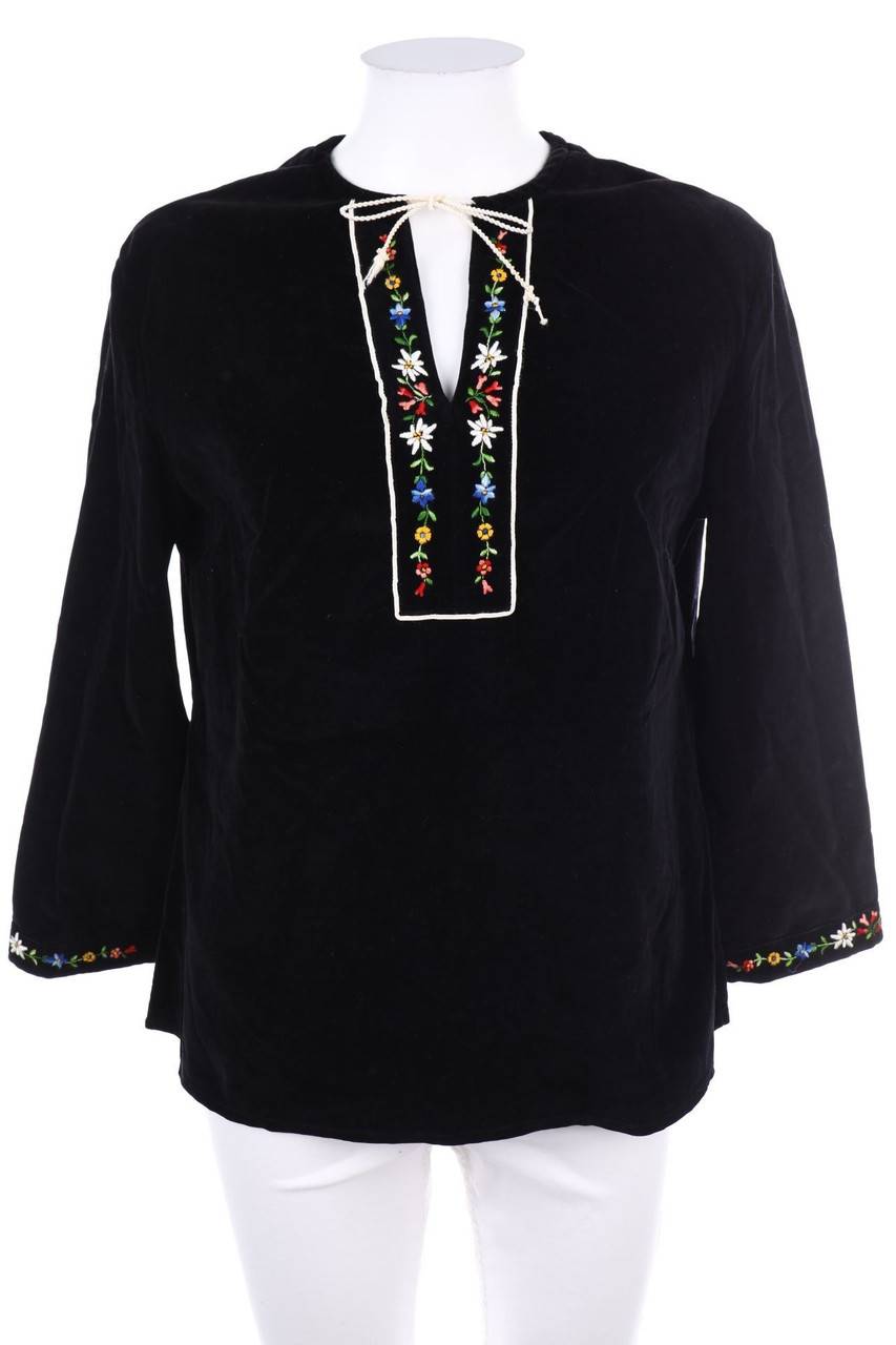 Carou VINTAGE Samt-Tunika-Bluse