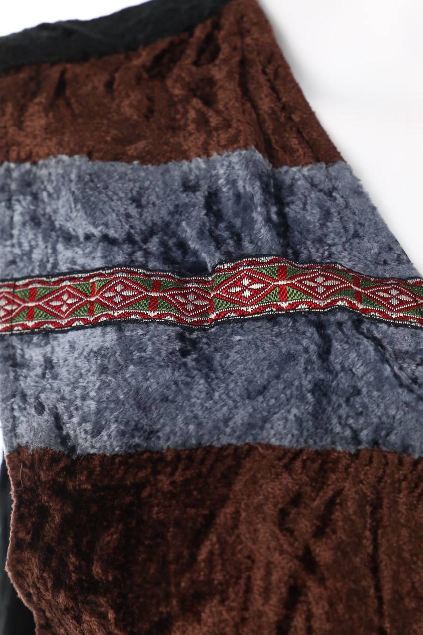 Carou VINTAGE Samt-Weste Mit Streifen