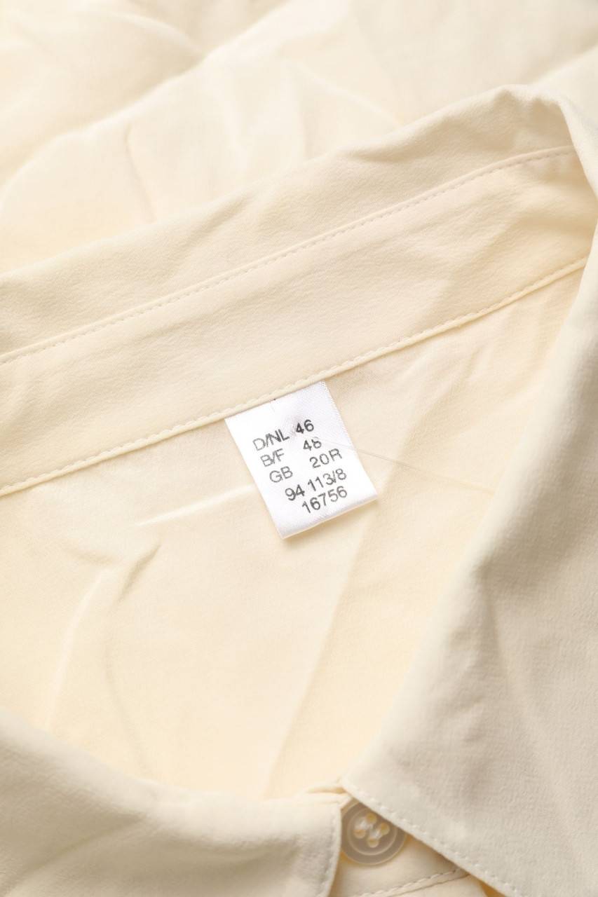 Carou VINTAGE Seiden-Hemd-Bluse Mit Kurzem Ärmel