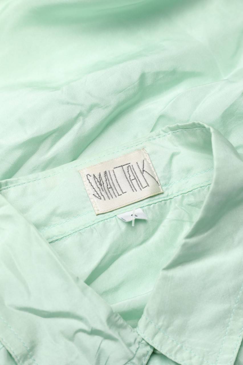 Carou VINTAGE Seiden-Hemd-Bluse Mit Kurzem Ärmel