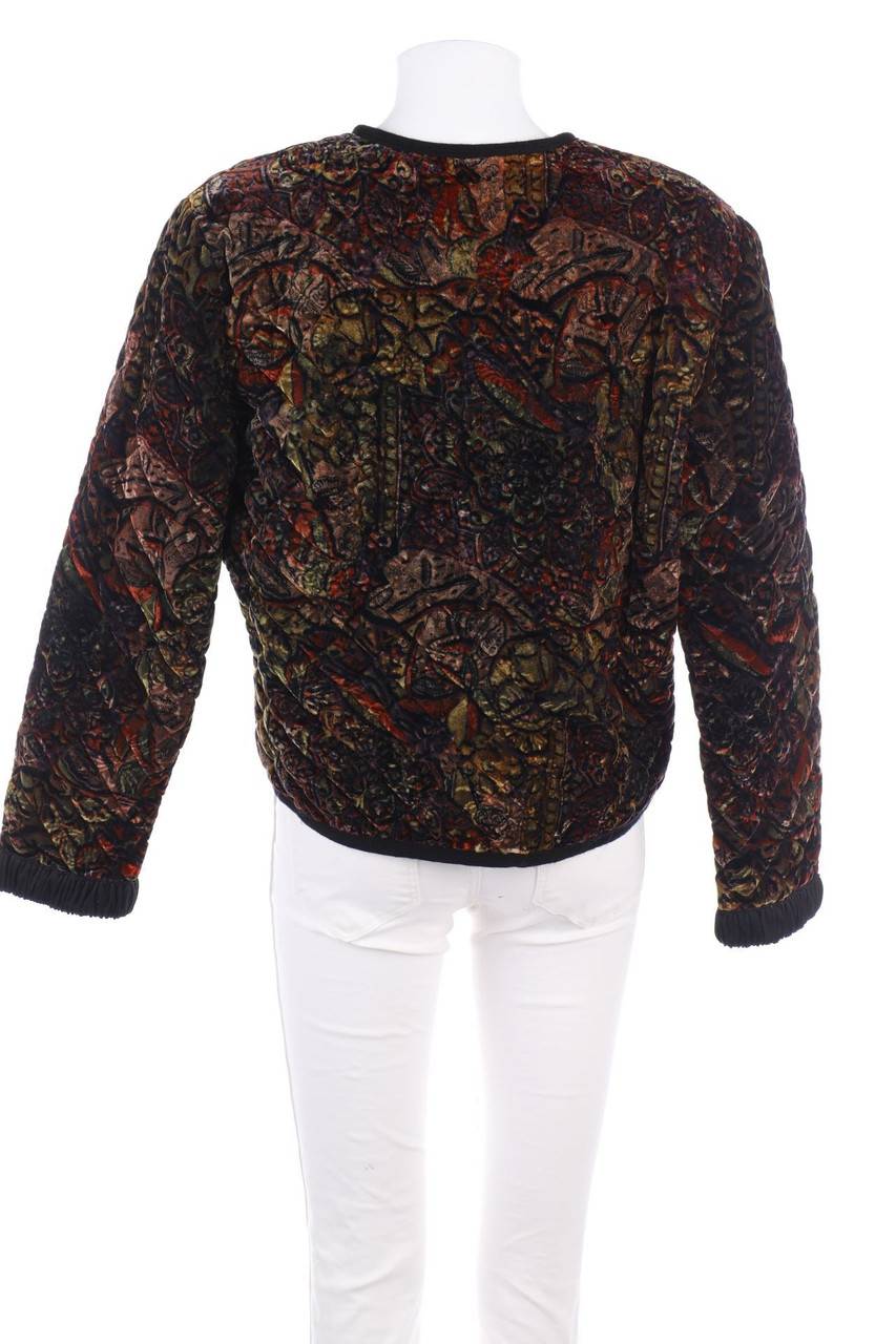 Carou VINTAGE Stepp-Jacke Aus Samt Mit Print