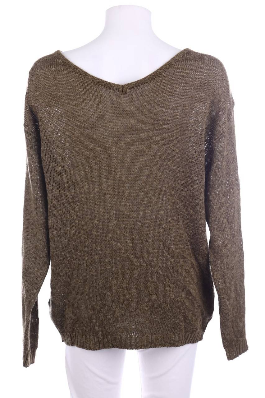 Carou VINTAGE Strick-Pullover Aus Leinen-Mix