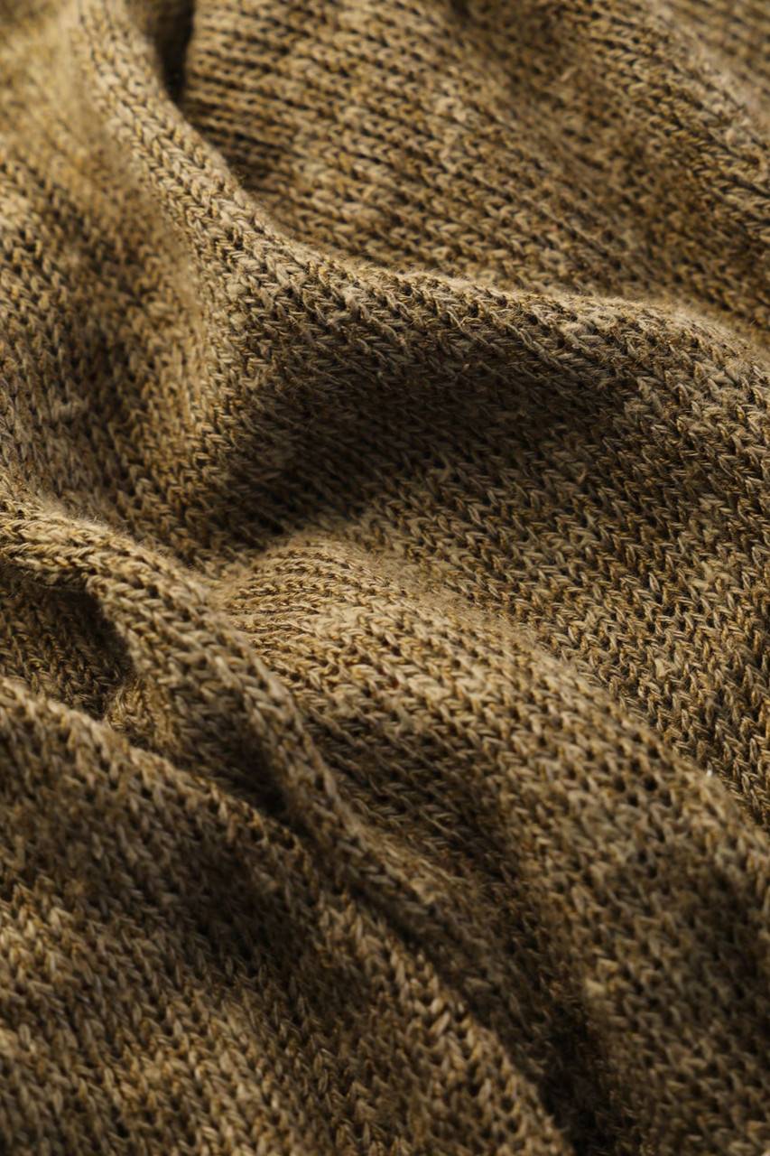 Carou VINTAGE Strick-Pullover Aus Leinen-Mix