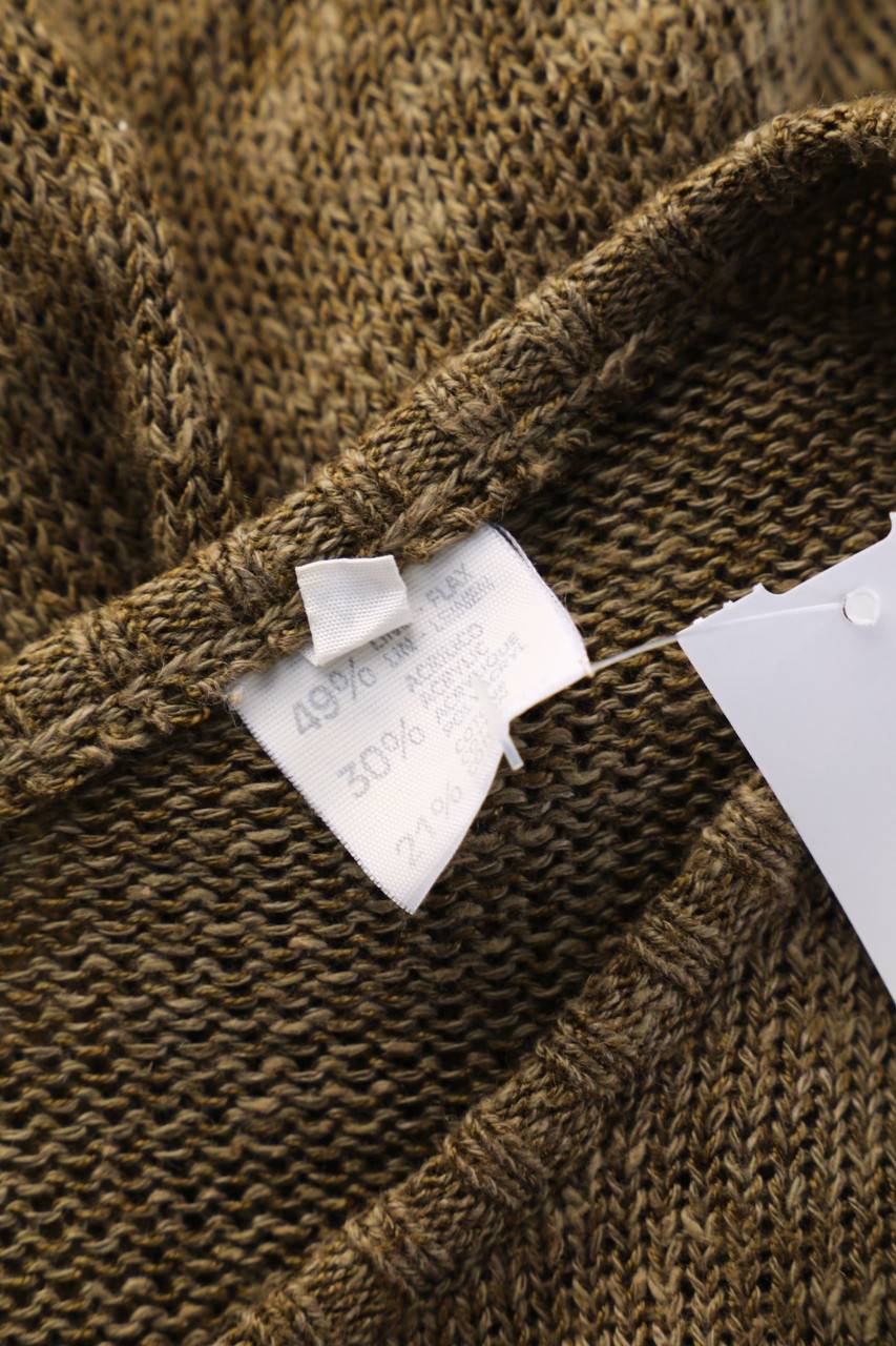 Carou VINTAGE Strick-Pullover Aus Leinen-Mix