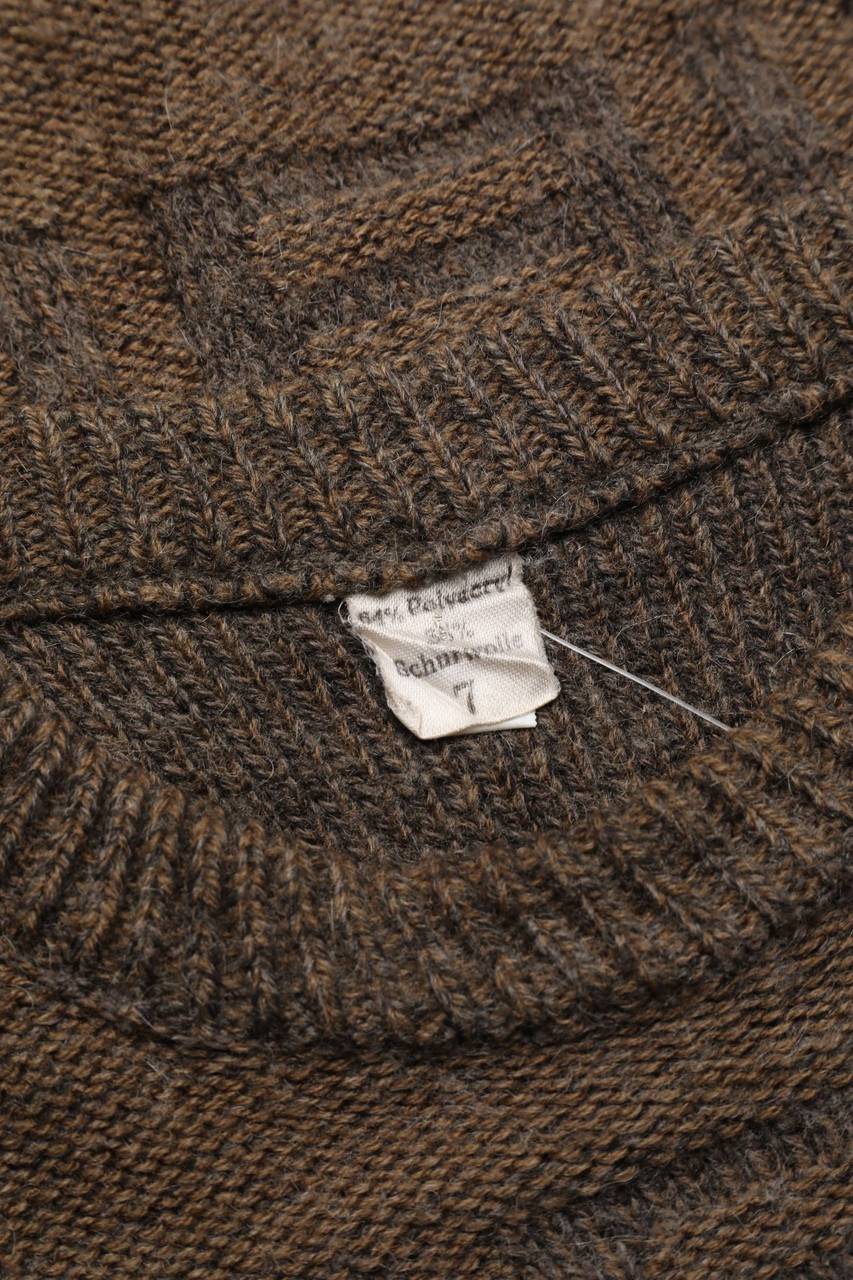 Carou VINTAGE Strick-Pullover Aus Schurwoll-Mix