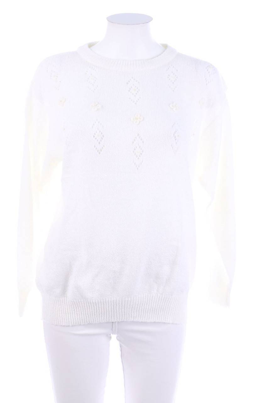 Carou VINTAGE Strick-Pullover Mit Applikationen