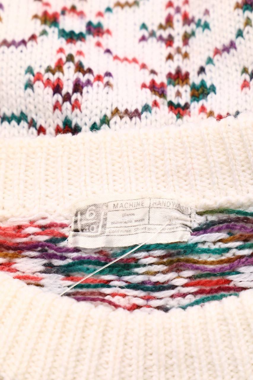 Carou VINTAGE Strick-Pullover Mit Floralem Muster