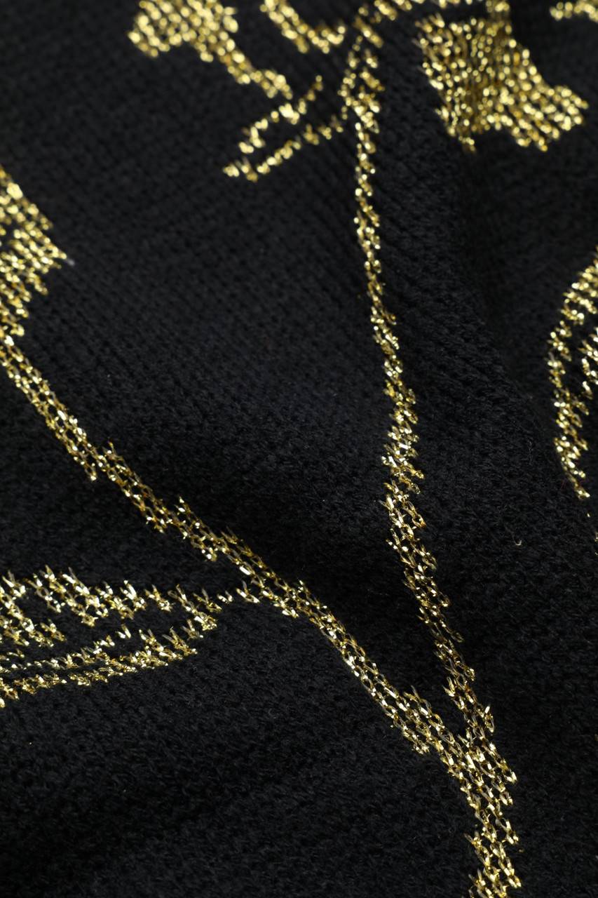 Carou VINTAGE Strick-Pullover Mit Glitzer