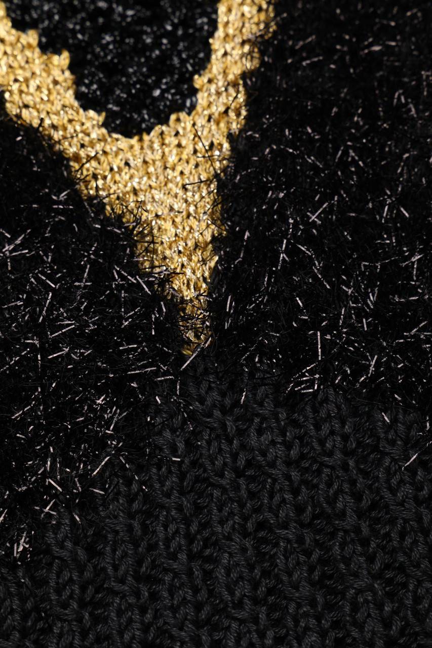 Carou VINTAGE Strick-Pullover Mit Glitzer