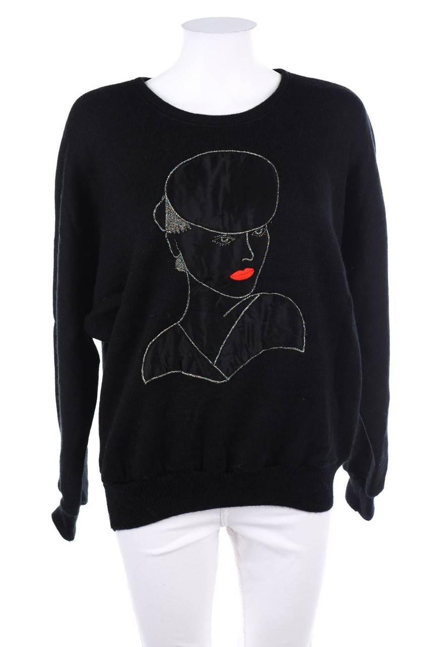 Carou VINTAGE Strick-Pullover mit Glitzer