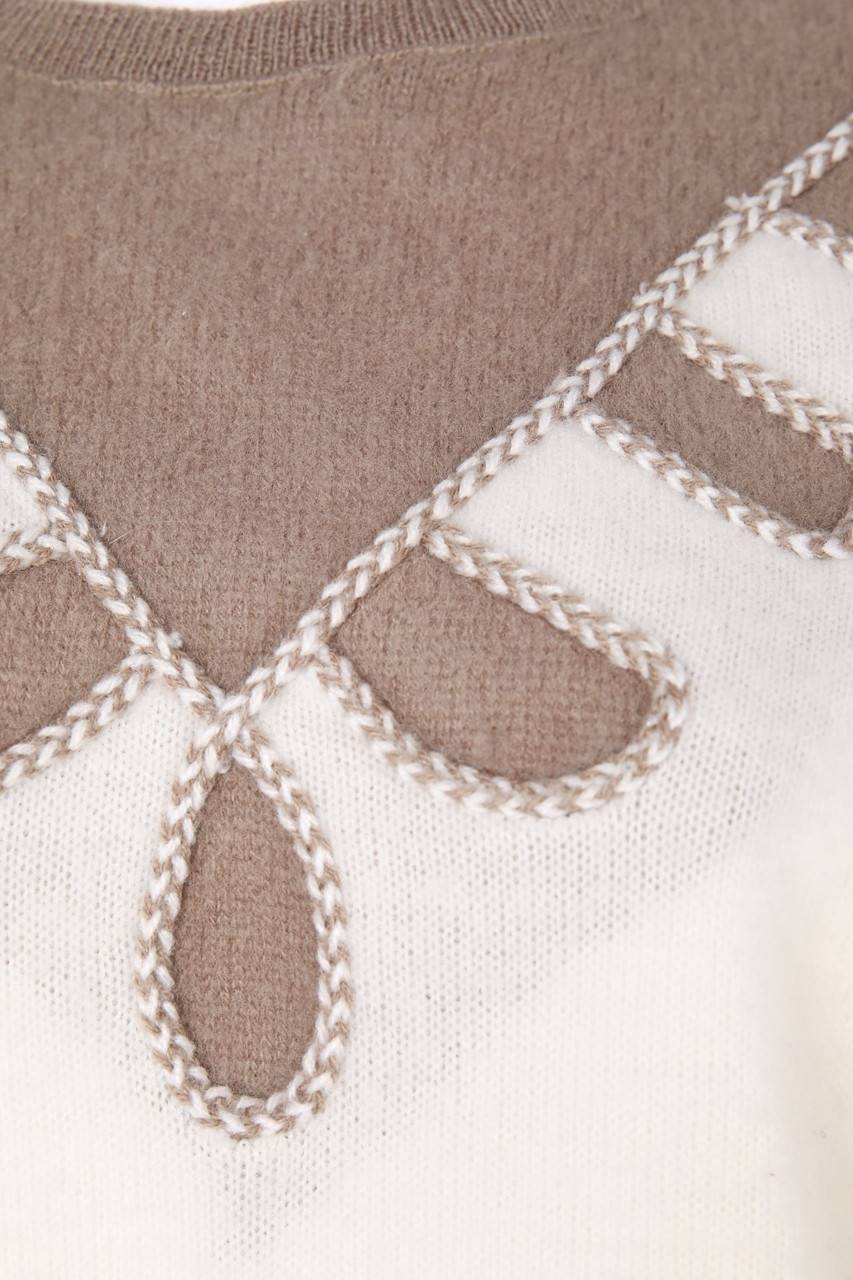 Carou VINTAGE Strick-Pullover Mit Intarsien