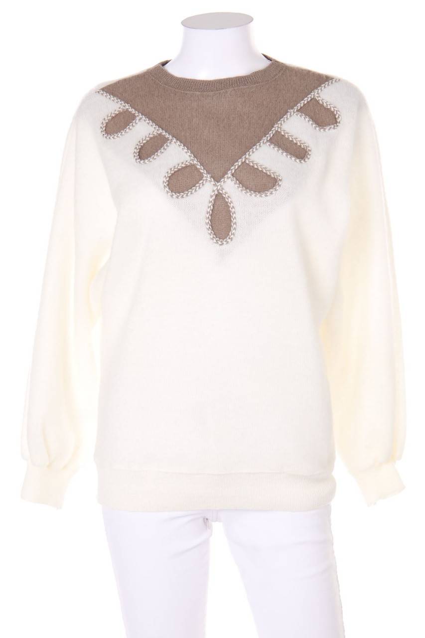 Carou VINTAGE Strick-Pullover mit Intarsien