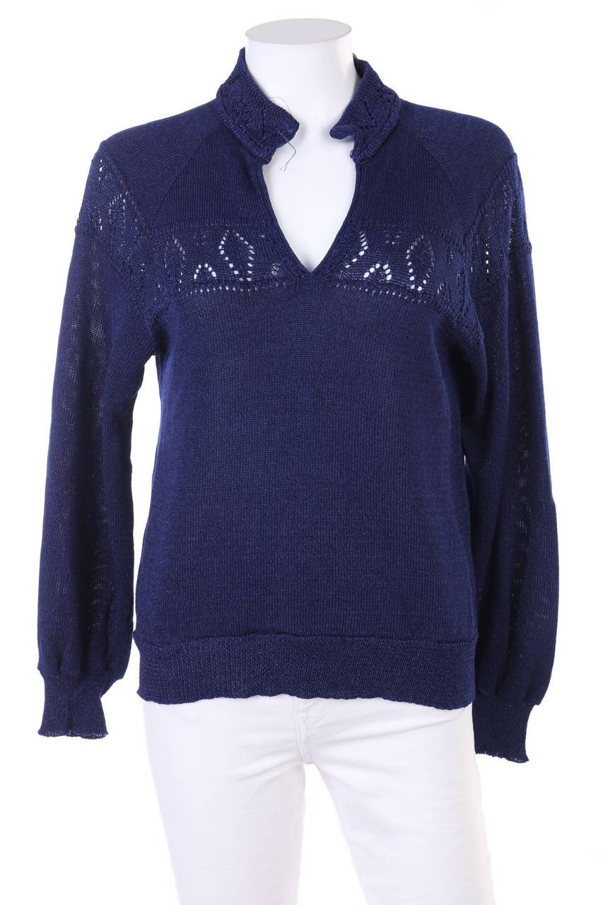 Carou VINTAGE Strick-Pullover mit Kragen