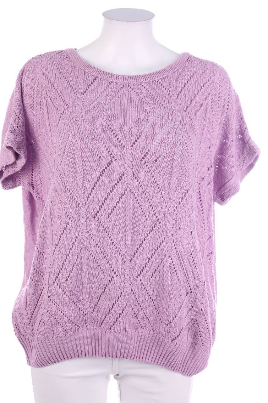 Carou VINTAGE Strick-Pullover mit Leinen