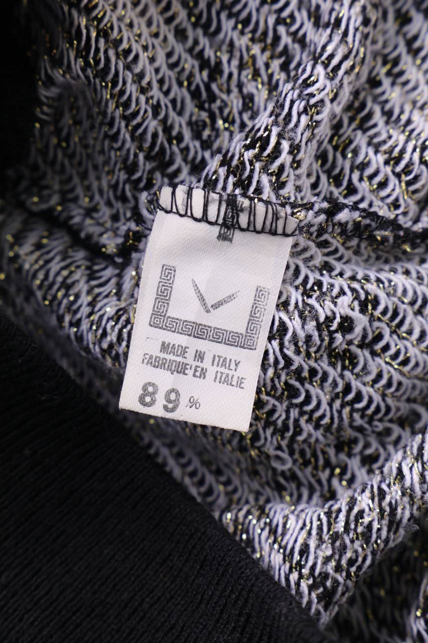 Carou VINTAGE Strick-Pullover Mit Metallic-Effekt