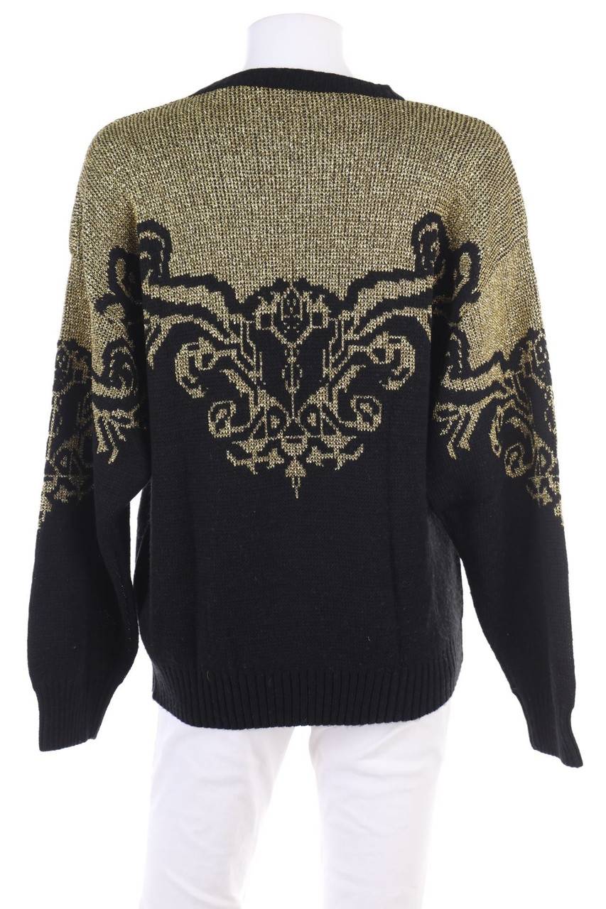 Carou VINTAGE Strick-Pullover Mit Metallic-Effekt