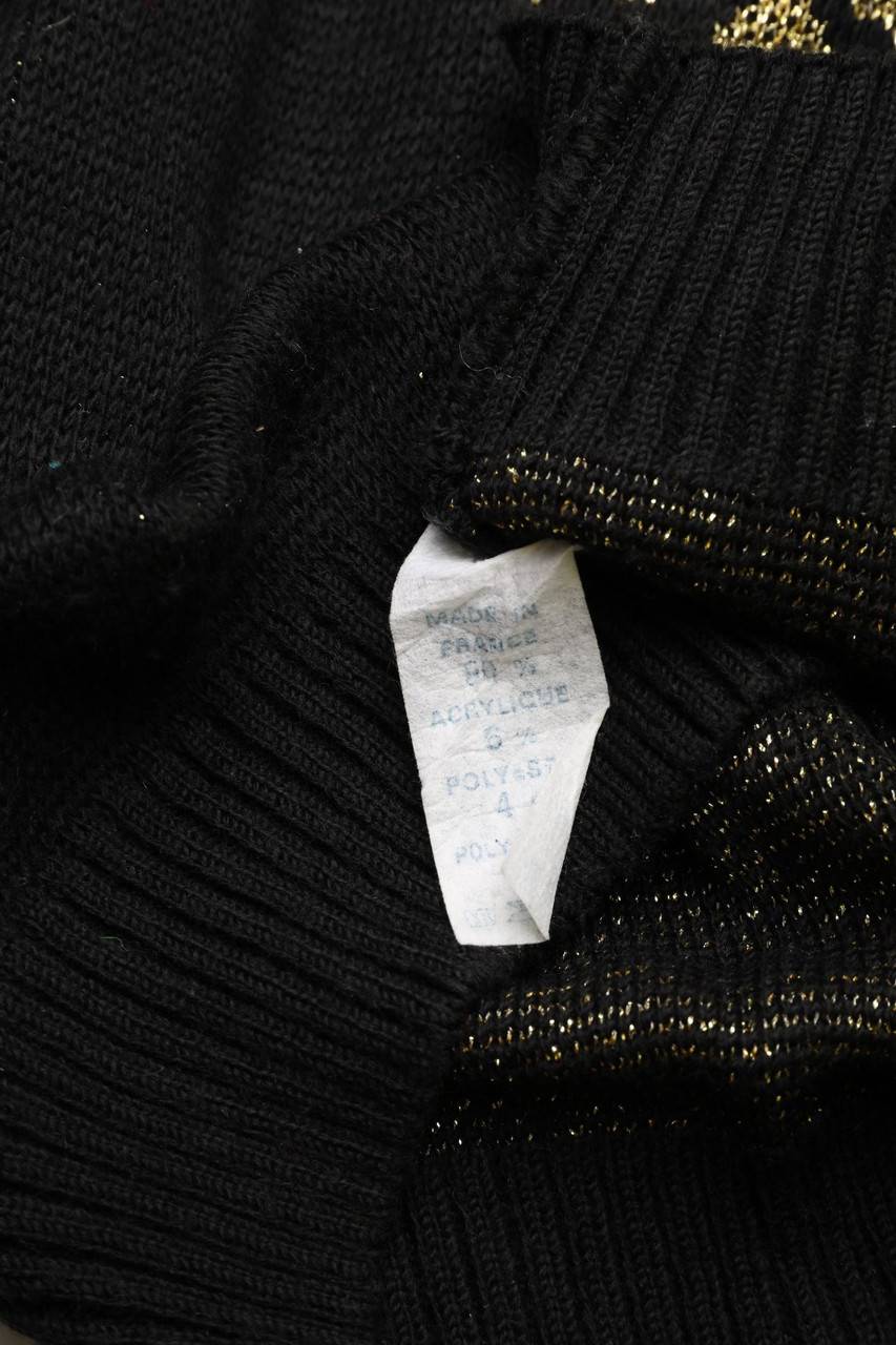 Carou VINTAGE Strick-Pullover Mit Metallic-Effekt