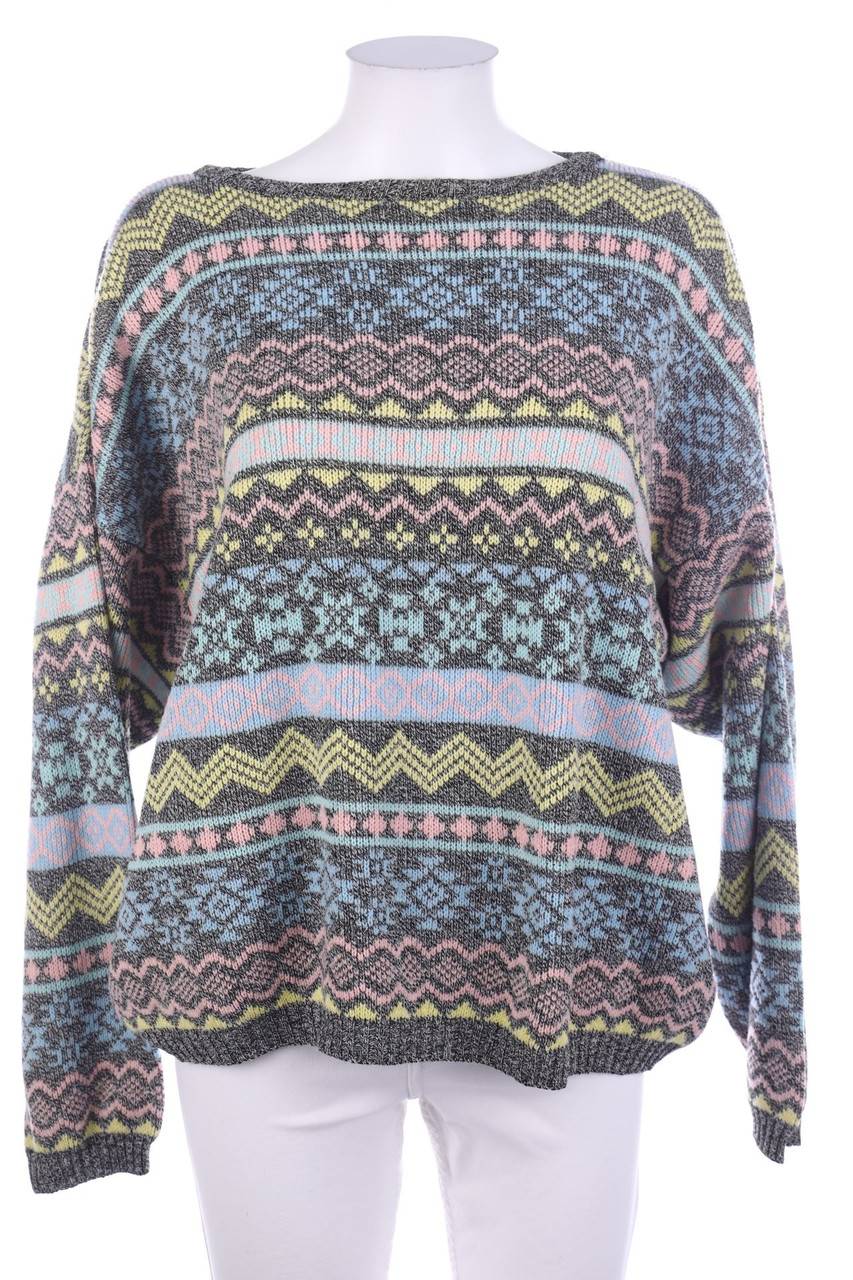 Carou VINTAGE Strick-Pullover Mit Muster