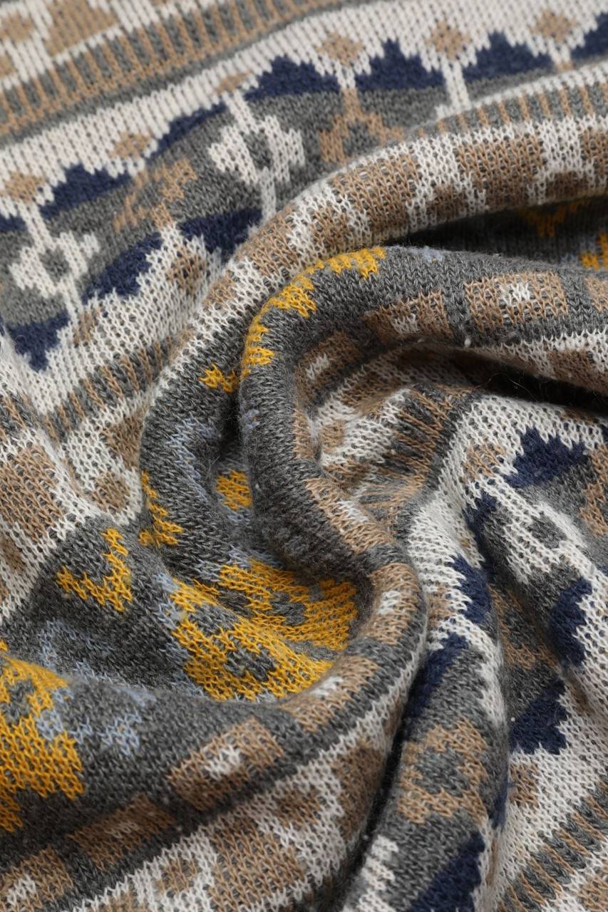 Carou VINTAGE Strick-Pullover Mit Muster