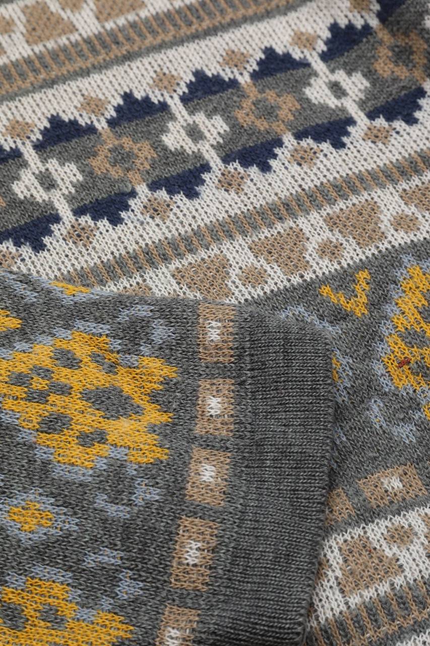 Carou VINTAGE Strick-Pullover Mit Muster