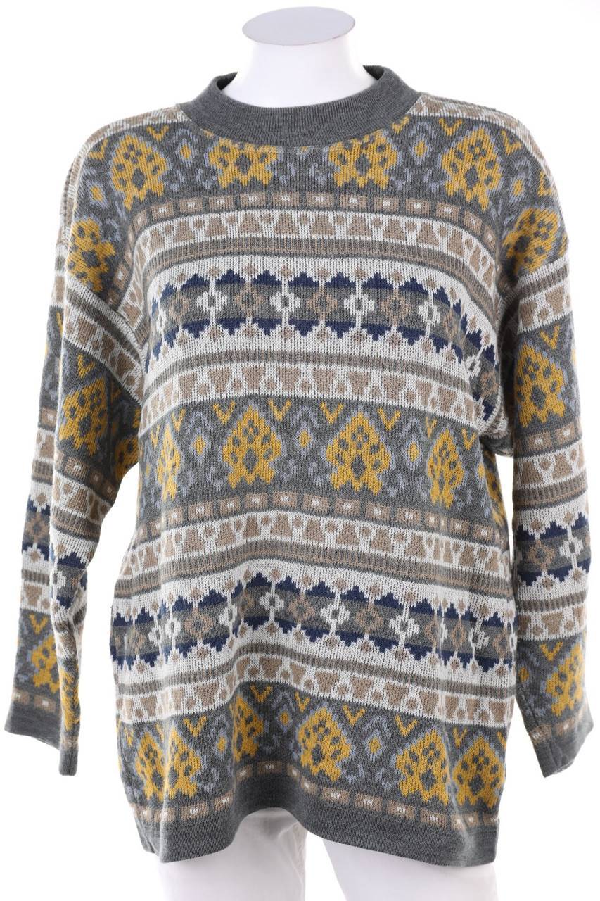 Carou VINTAGE Strick-Pullover Mit Muster