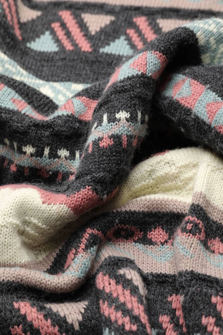Carou VINTAGE Strick-Pullover Mit Muster