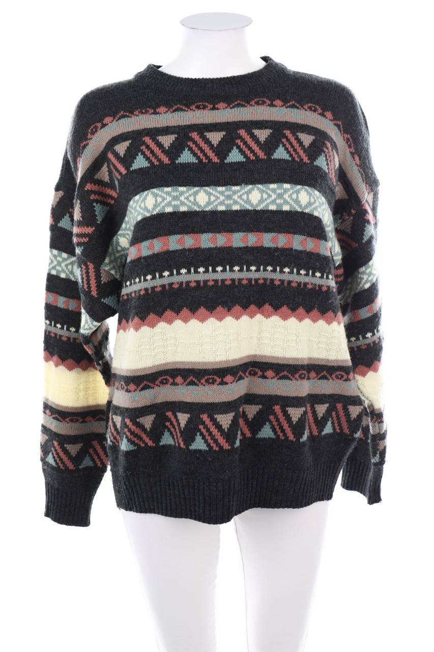 Carou VINTAGE Strick-Pullover mit Muster