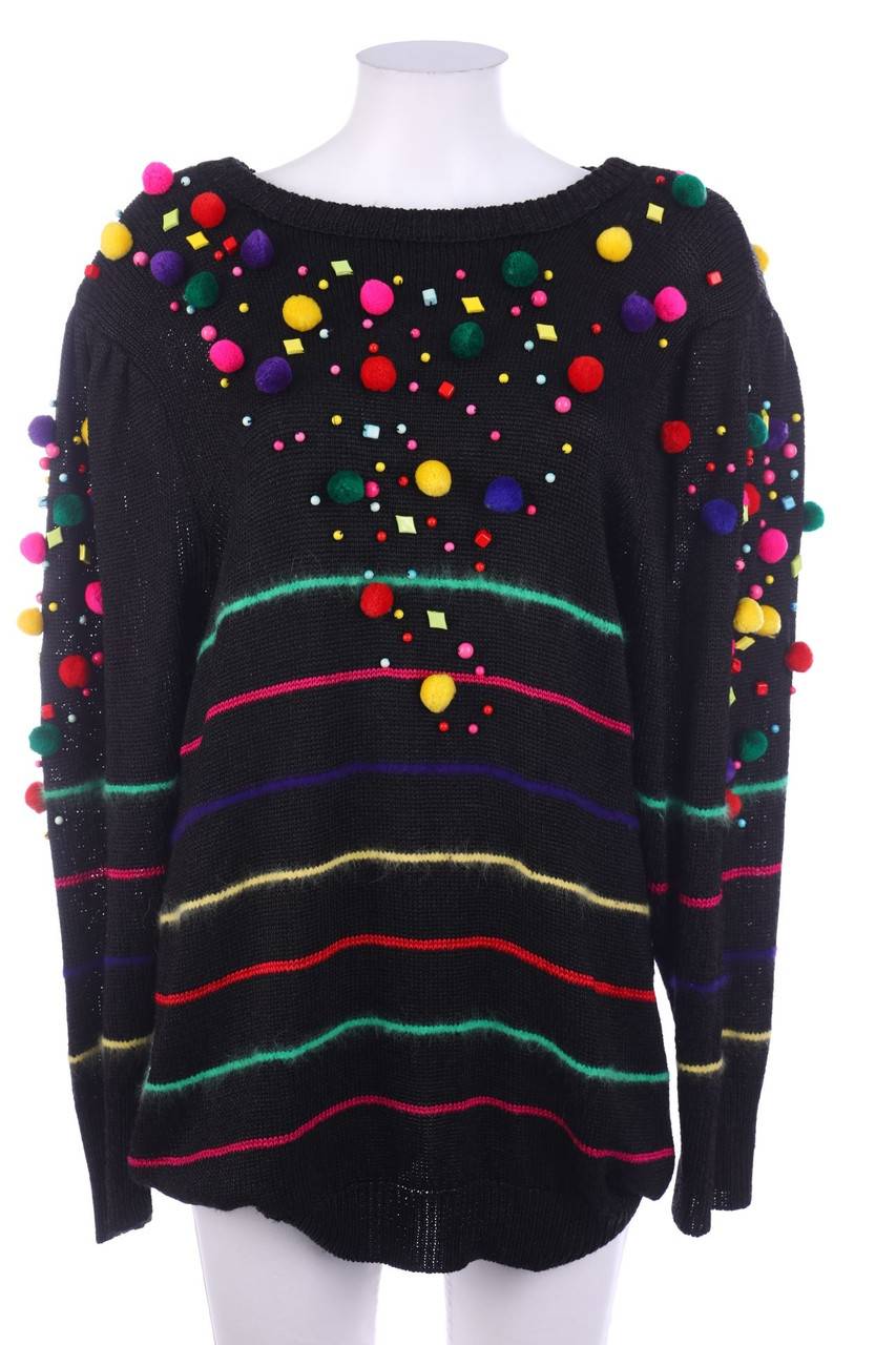 Carou VINTAGE Strick-Pullover mit Perlen