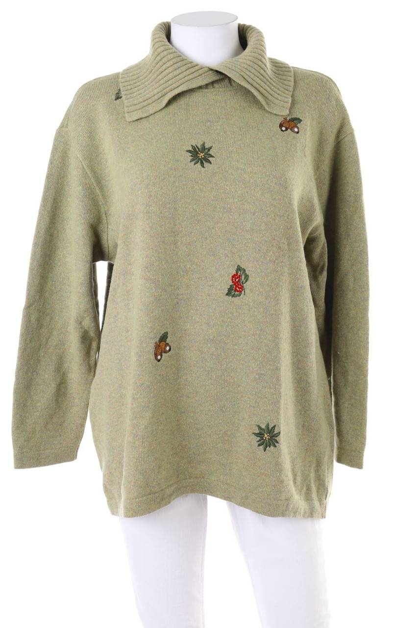 Carou VINTAGE Strick-Pullover mit Print