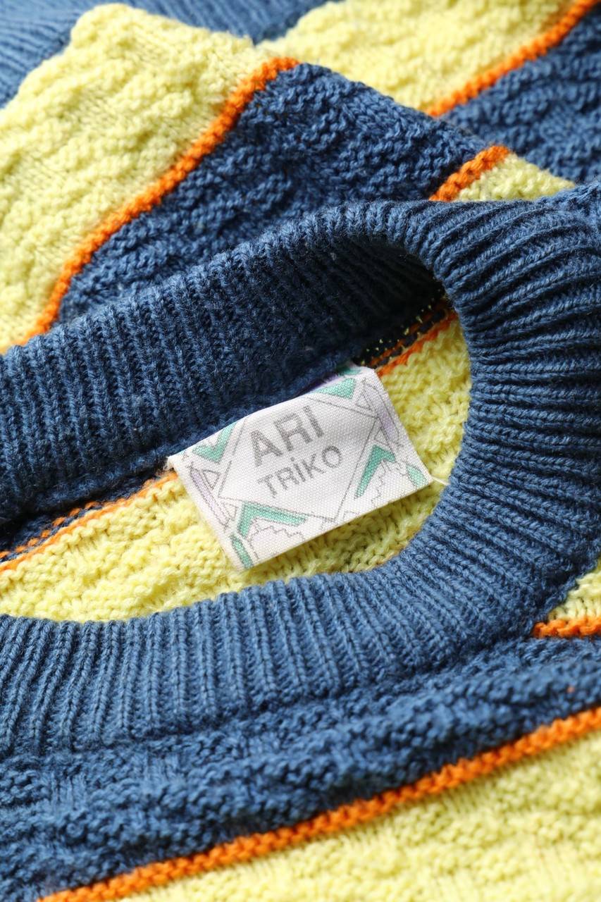 Carou VINTAGE Strick-Pullover Mit Streifen
