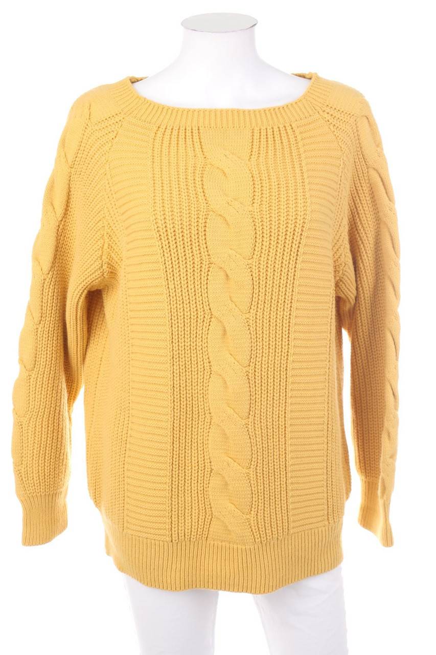 Carou VINTAGE Strick-Pullover mit Zopf-Muster