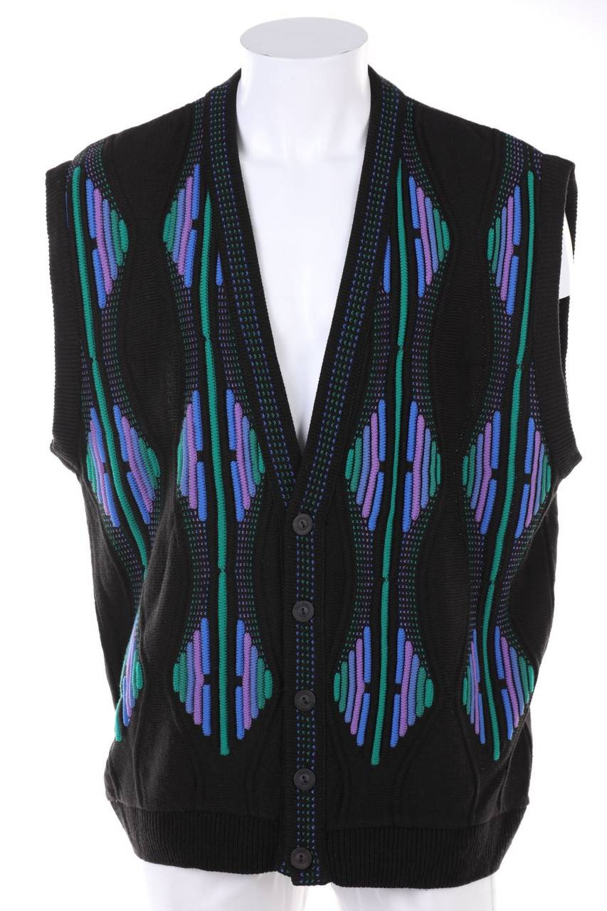 Carou VINTAGE Strick-Weste aus Woll-Mix