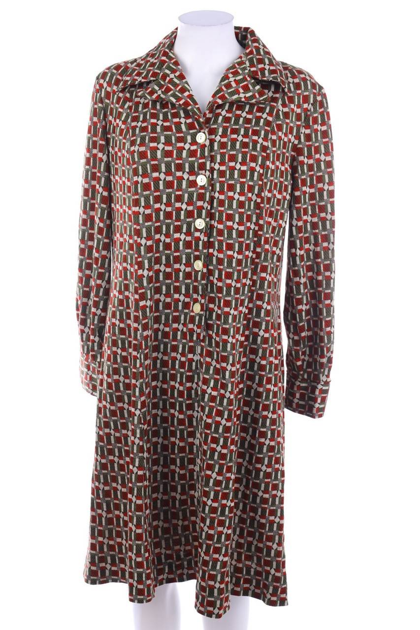 Carou VINTAGE Strickkleid mit geometrischem Muster