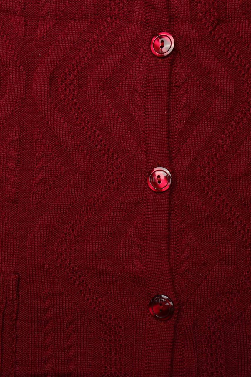 Carou VINTAGE Strickweste Aus Schurwoll-Mix