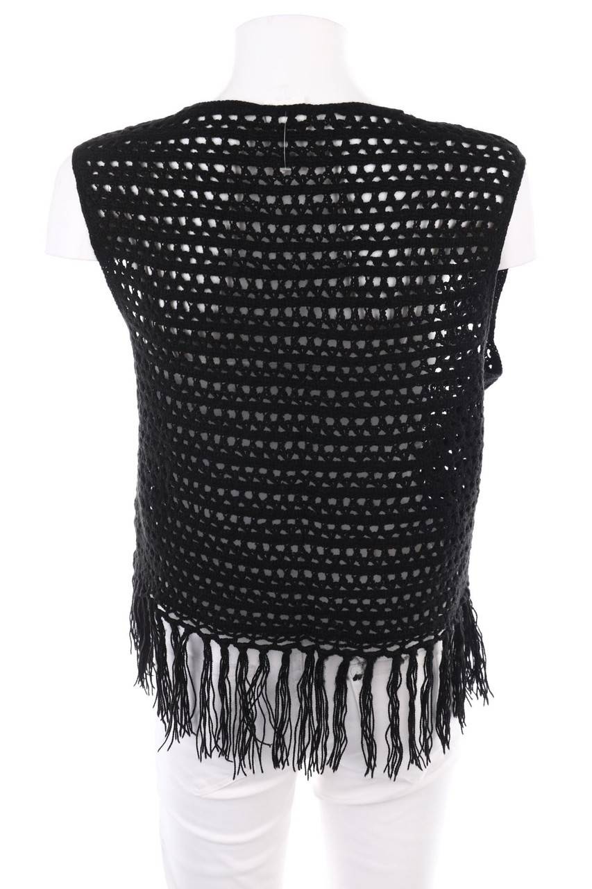 Carou VINTAGE Strickweste Mit Fransen