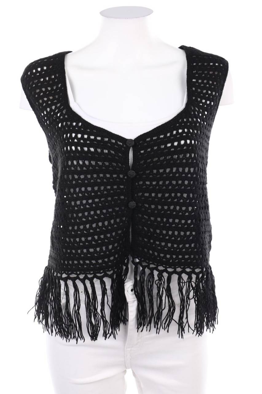 Carou VINTAGE Strickweste mit Fransen