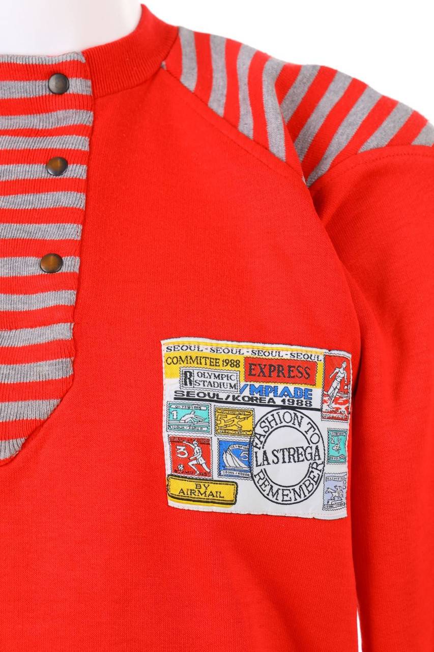 Carou VINTAGE Sweatshirt Mit Patches