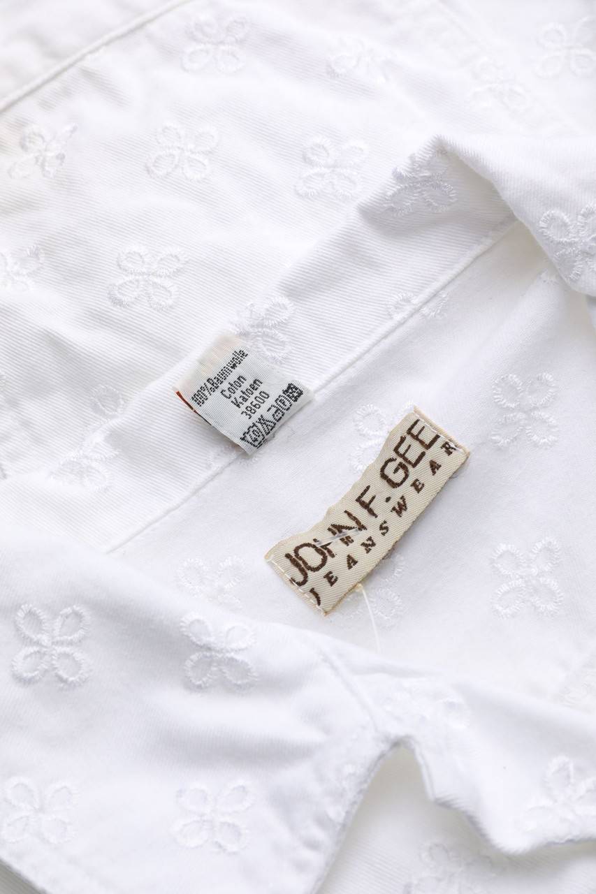 Carou VINTAGE-TEIL Jeans-Jacke Mit Stickereien