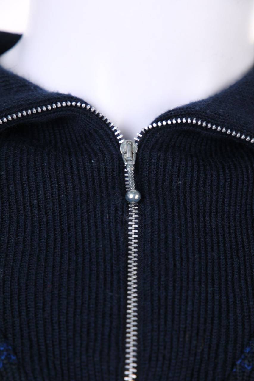 Carou VINTAGE Troyer-Pullover Mit Schurwolle