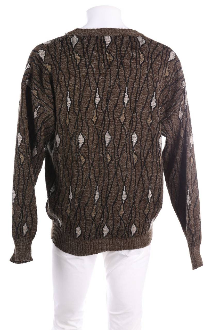 Carou VINTAGE V-Neck-Pullover Aus Woll-Mix