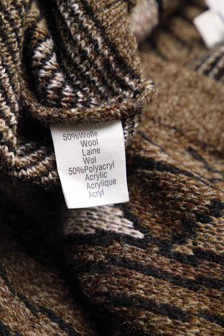 Carou VINTAGE V-Neck-Pullover Aus Woll-Mix