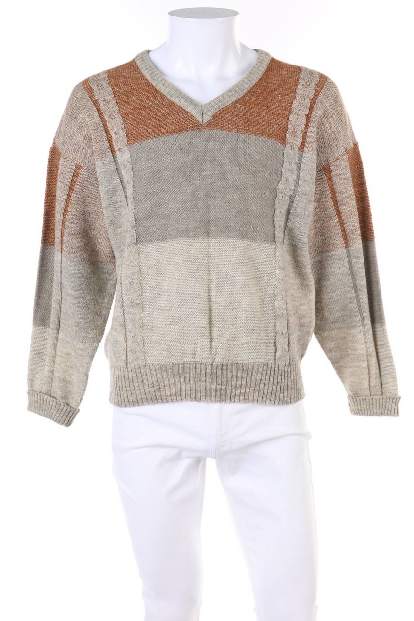 Carou VINTAGE V-Neck-Pullover mit Mohair