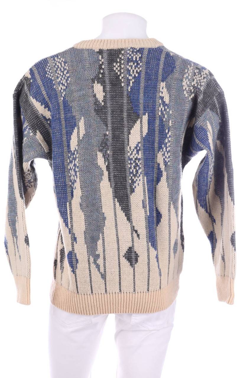 Carou VINTAGE V-Neck-Pullover Mit Muster