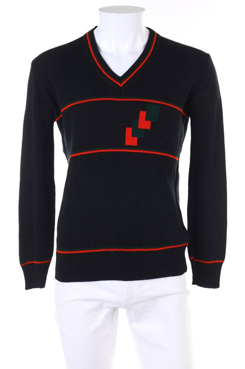 Carou VINTAGE V-Neck-Pullover mit Print