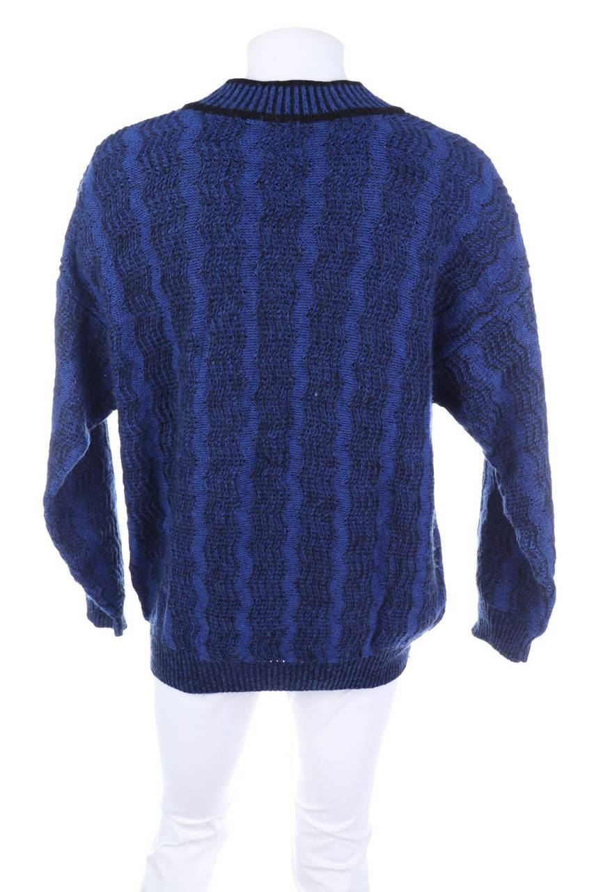 Carou VINTAGE V-Neck-Pullover Mit Streifen